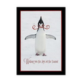 Perfect Penguin Greeting Card - Red Lined White Fastick  Envelope